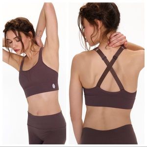 Free People Seamless Method Bra Mink Purple